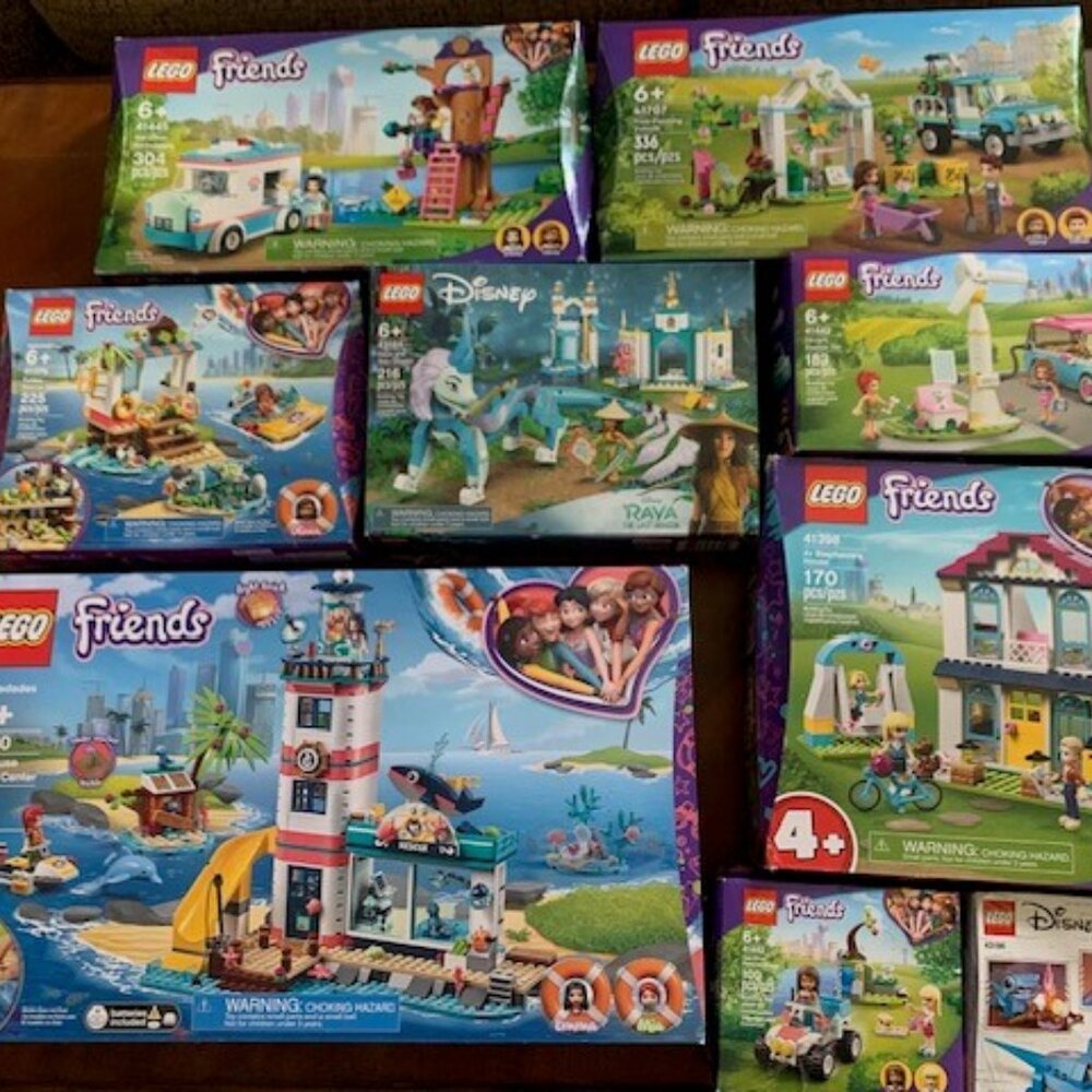 LEGO Friends and Disney Bundle – 9 Sets Total | 2 NEW & 7 Gently Used
